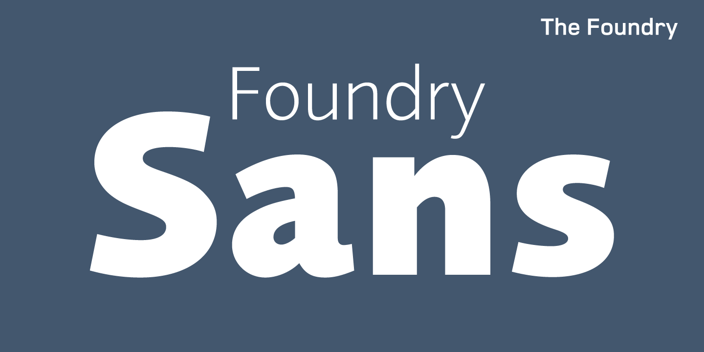 フォント Foundry Sans